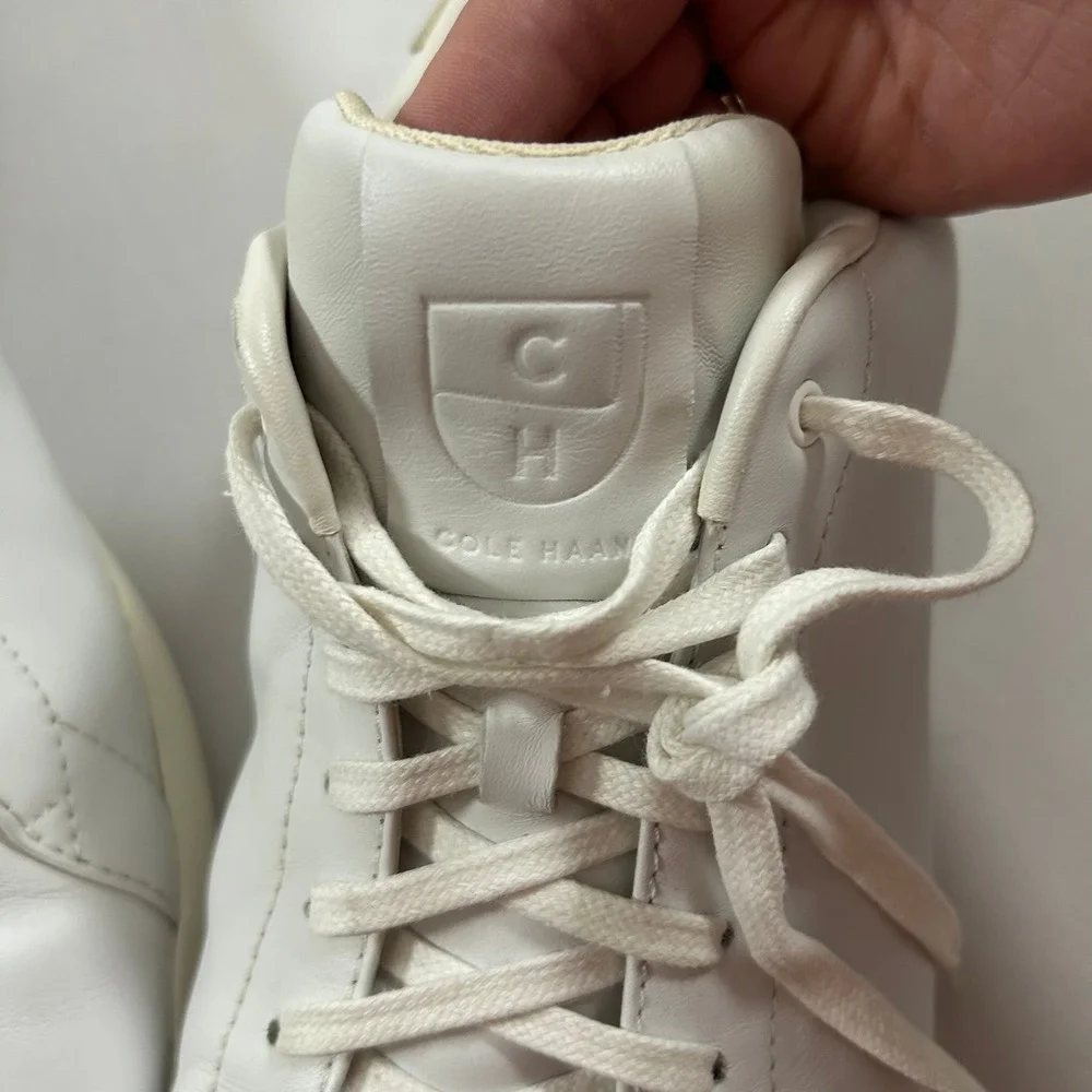 Cole Haan GrandPro Rally Court Sneaker Mens 13 White‎ Leather Low Top Tennis